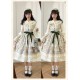 Alice Girl Iris Garden In Spring V Neck JSK(6th Pre-Order/2 Colours/Full Payment Without Shipping)